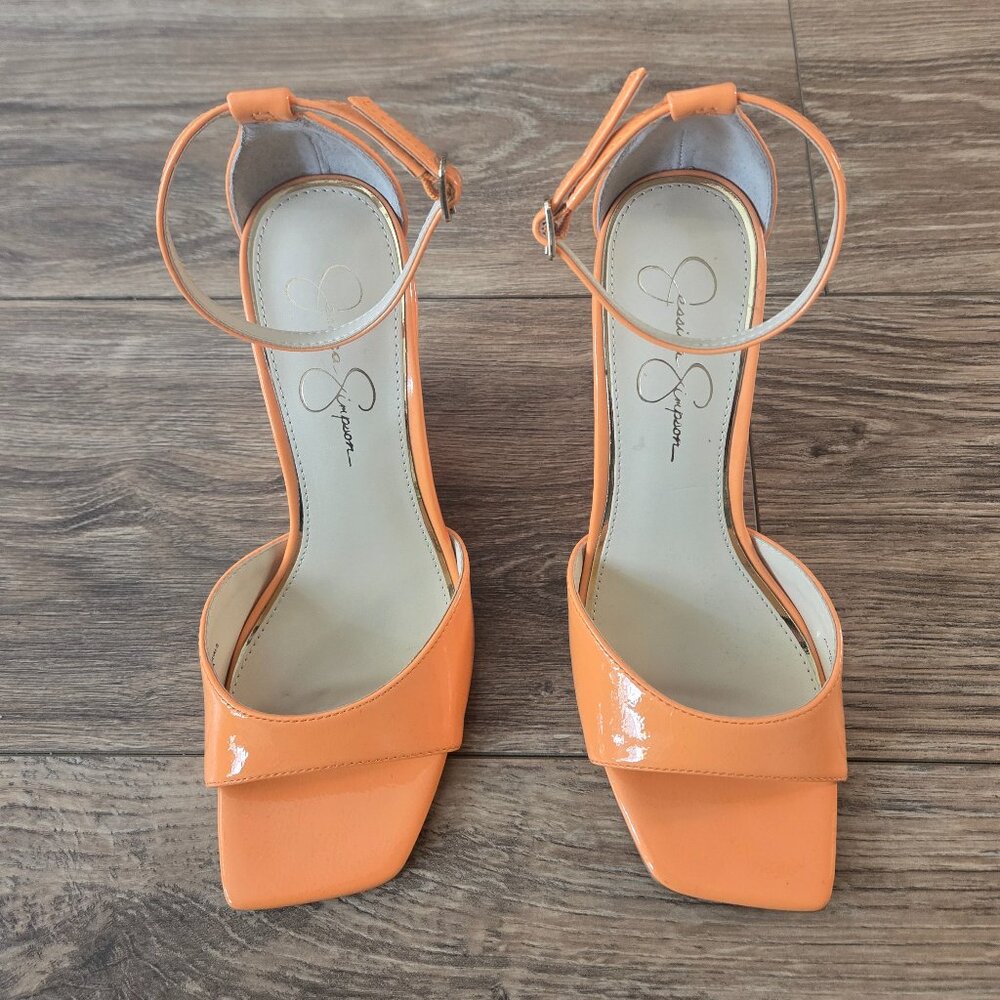 Jessica Simpson Leehi Orange Wedge Heel Sandal